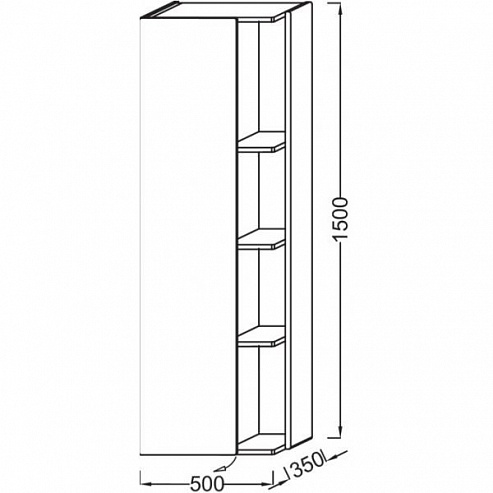 Шкаф-пенал Jacob Delafon Terrace EB1179G-274 Шкаф-пенал Jacob Delafon Terrace EB1179G-274