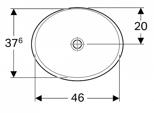 Раковина встраиваемая 40x50 см Geberit VariForm 500.711.01.2 без отверстия перелива Раковина встраиваемая 40x50 см Geberit VariForm 500.711.01.2 без отверстия перелива