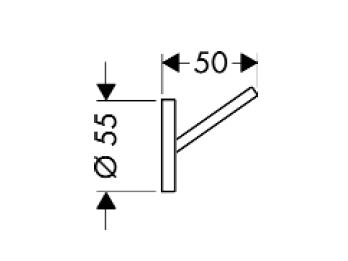 Крючок Axor Starck 40837000 Крючок Axor Starck 40837000