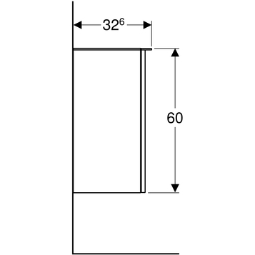 Шкаф Geberit Smyle Square 500.360.JR.1, пекан Шкаф Geberit Smyle Square 500.360.JR.1, пекан