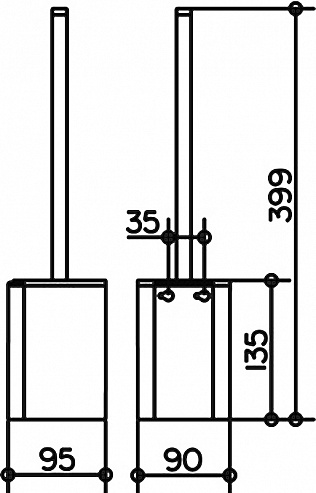 Ершик Keuco Plan 14972 хром Ершик Keuco Plan 14972 хром