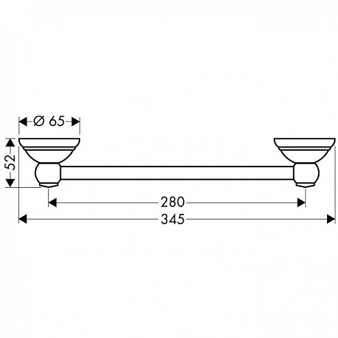 Полотенцедержатель Axor Carlton 41430000 Полотенцедержатель Axor Carlton 41430000