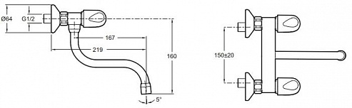 Смеситель для кухни Jacob Delafon Galeo CD E76925-CP Смеситель для кухни Jacob Delafon Galeo CD E76925-CP