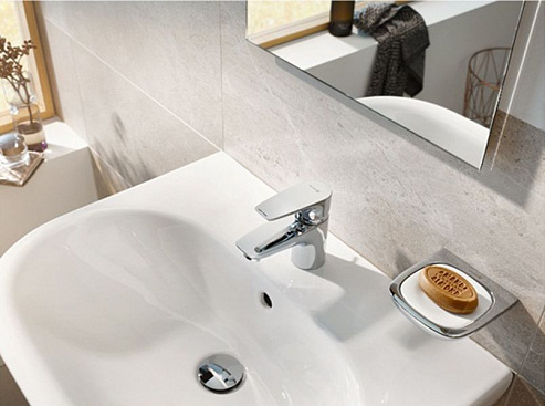 Смеситель для раковины Kludi Pure&Solid 343820575 хром Смеситель для раковины Kludi Pure&Solid 343820575 хром