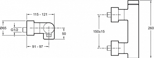 Смеситель для душа Jacob Delafon Composed E73091-TT Смеситель для душа Jacob Delafon Composed E73091-TT